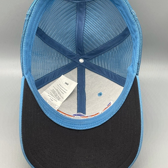 Patagonia Fitz Roy Trout Skipper Blue Trucker Hat - Rare Spring ‘15 NOT LOW PRO - Picture 5 of 7